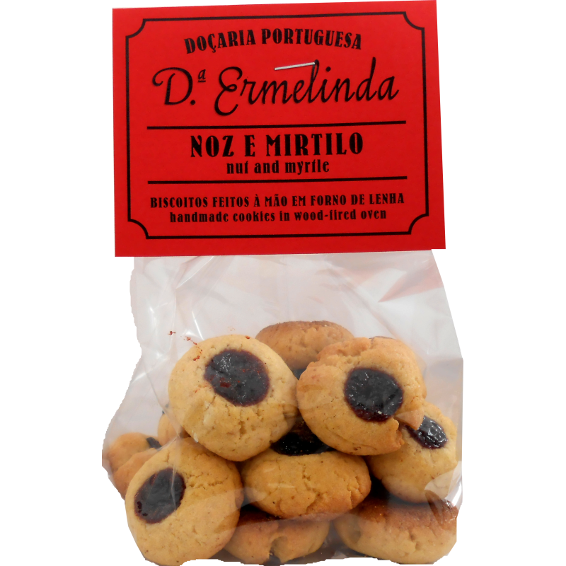 Biscoitos de Noz com Mirtilo