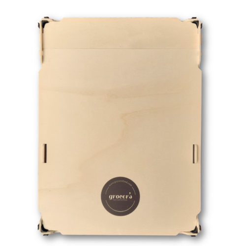 Caixa em madeira para cabaz