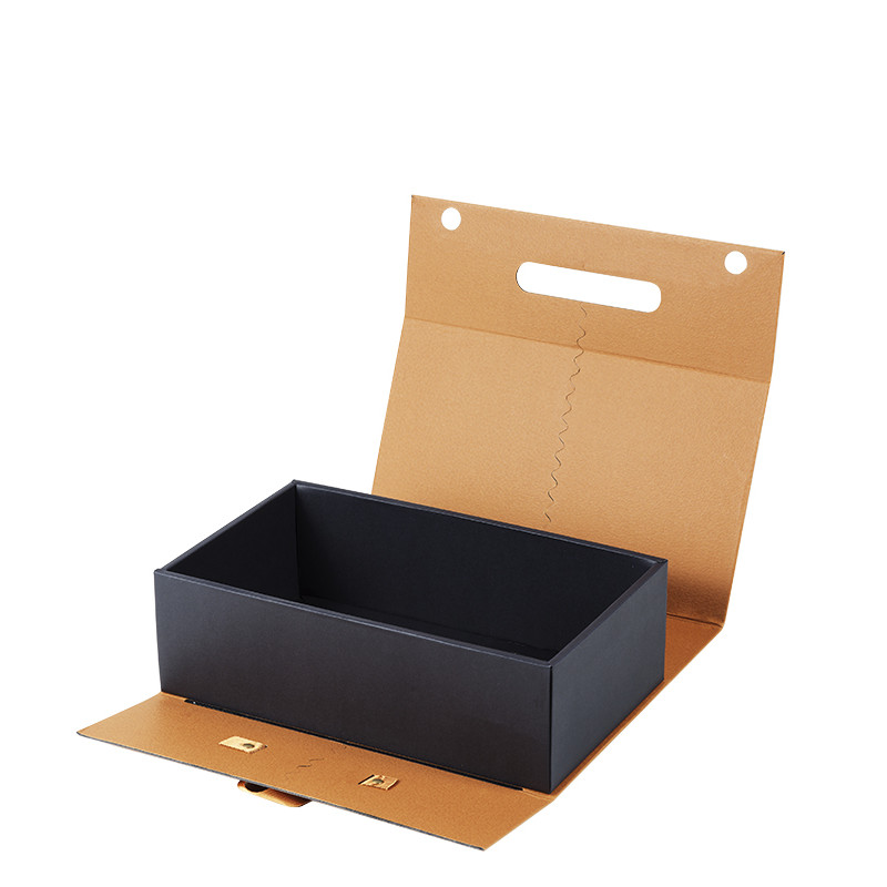 Caixa de cartão Castanha com pega